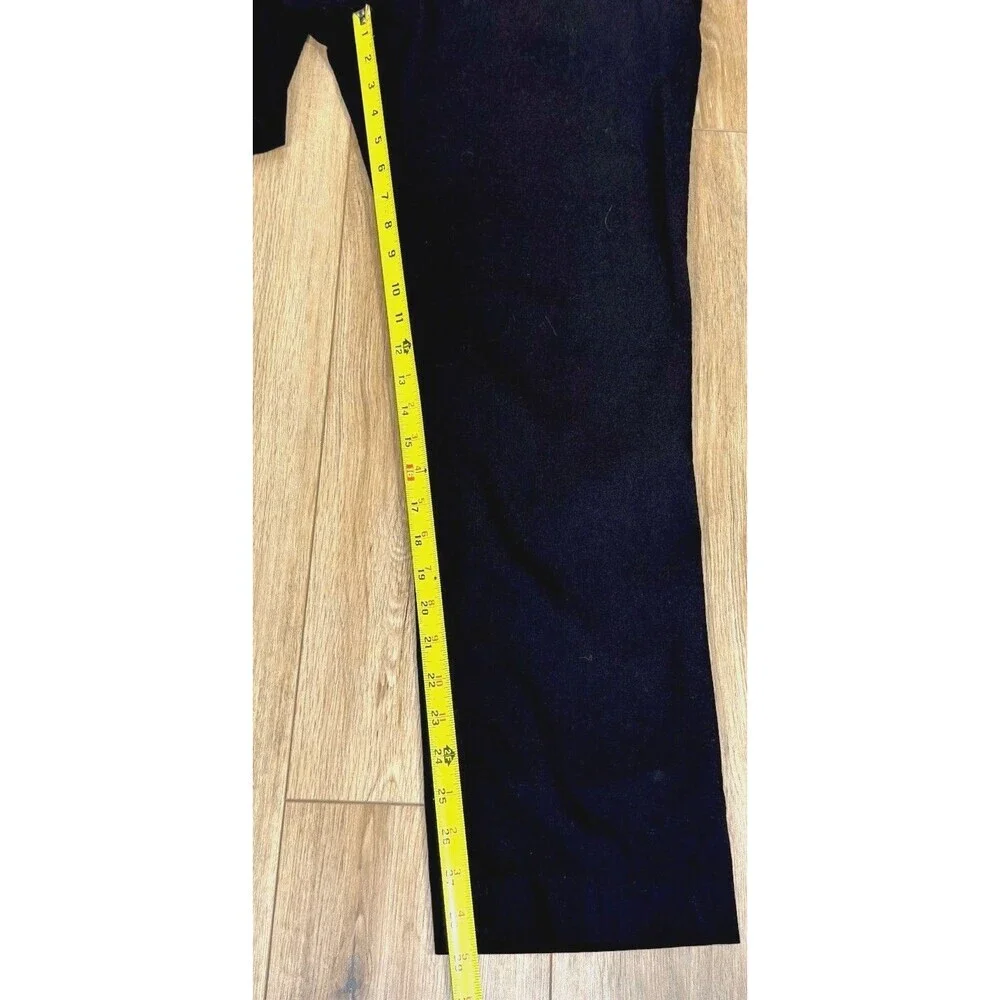 Ralph Lauren Black Stretch Dress Pants Men 36x30 Flat Front Office Career